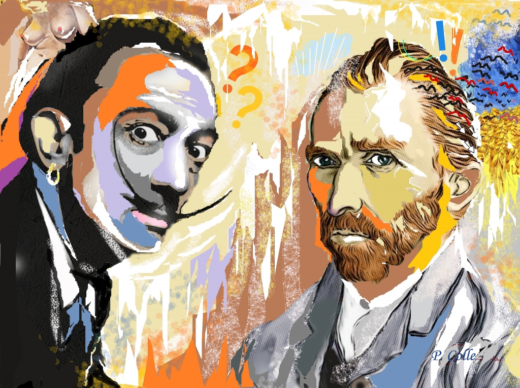 POP ART ...DALI'/GOGH  opera di Pasquale COLLE