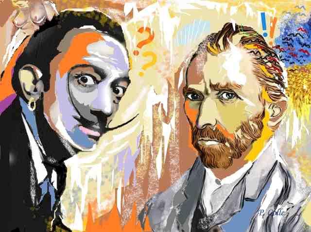 POP ART ...DALI'/GOGH  opera di Pasquale COLLE