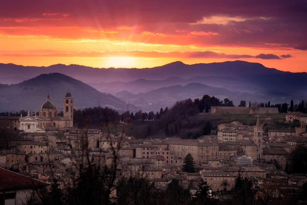 Tramonto ad Urbino