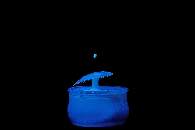 Blue drops