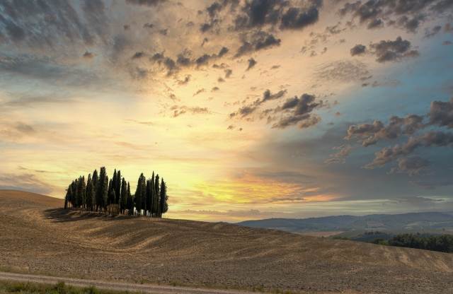 Tramonto in Val D Orcia