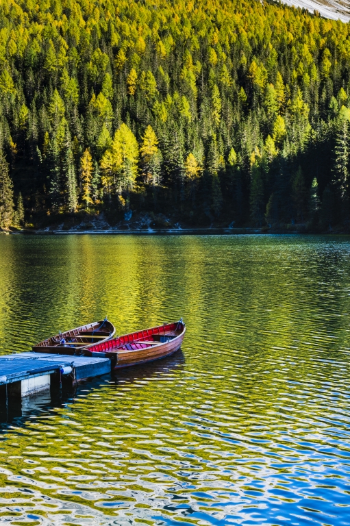 Autunno sulle del Lago di Misurina. Dolomiti UNESCO