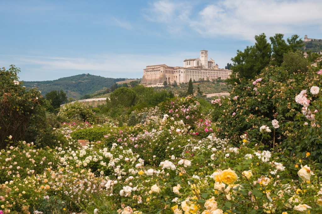 Famosa basilica di San Francesco d'Assisi in Umbria