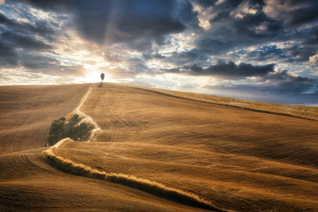 Tramonto in Val d'Orcia
