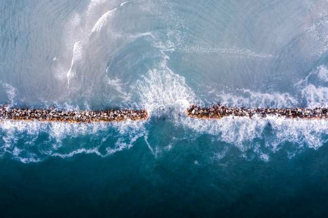 Sfumatura dal blu all'azzuro