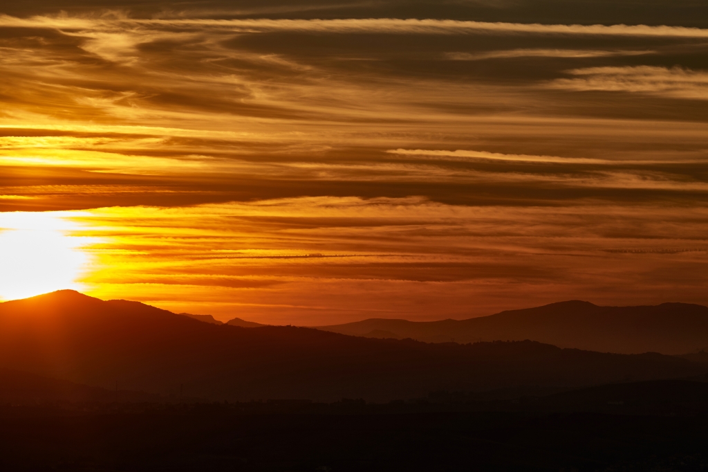 Tramonto sulla Maiella orientale