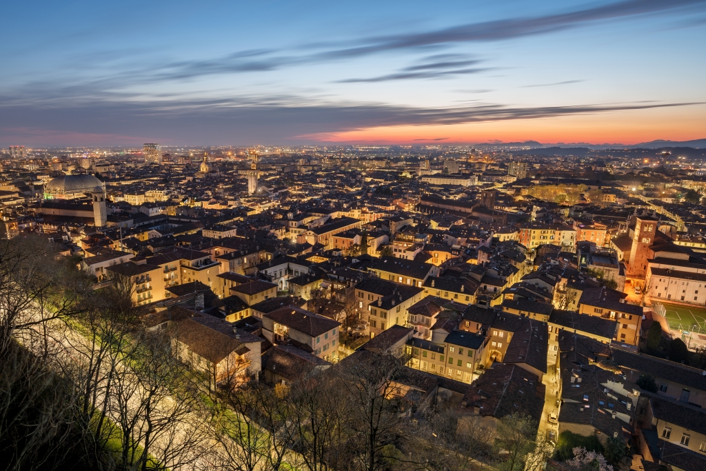 Panorama sulla città di Brescia