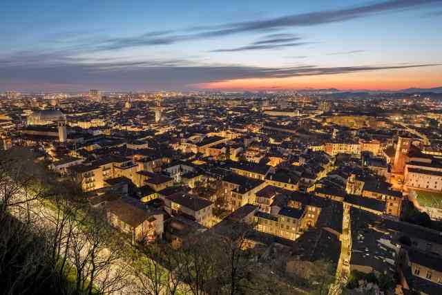 Panorama sulla città di Brescia