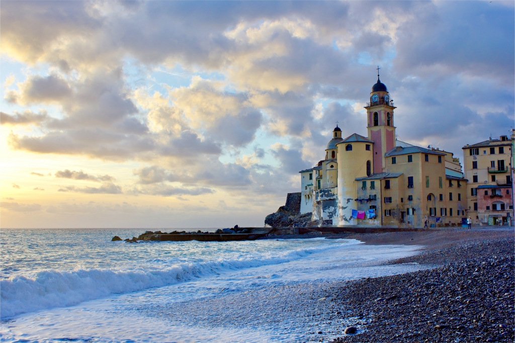 Tramonto autunnale, Camogli, Liguria