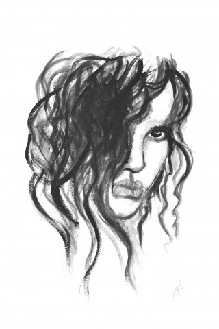 Disegno di ritratto di donna