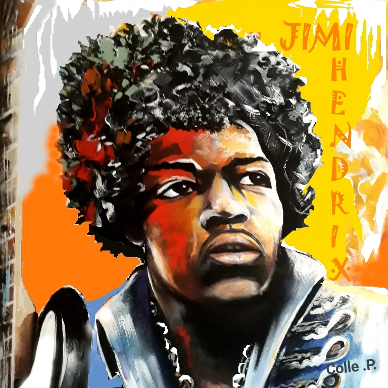 Jimi Hendrix di pasquale Colle figlio dei fiori