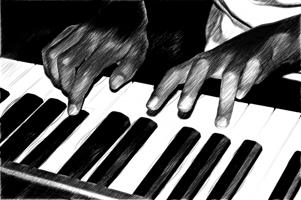 Playing piano