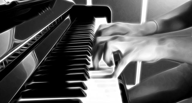 Playing piano