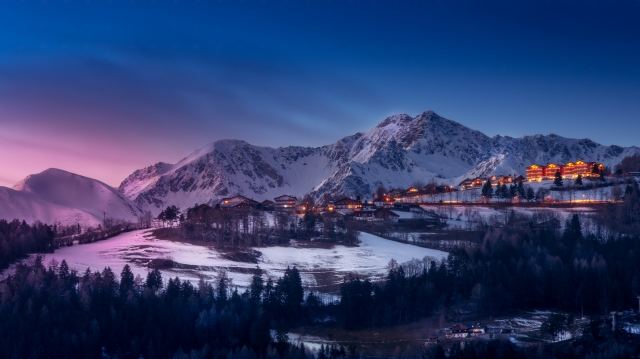 Colori di un tramonto invernale