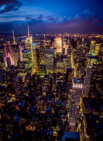 Blue hour a Manhattan
