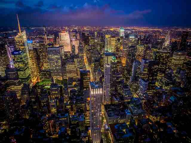 Blue hour a Manhattan
