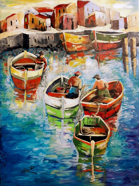 PESCATORI ..opera di Pasquale COLLE