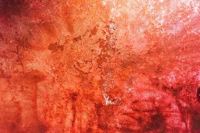 Vecchia parete dipinta di rosso