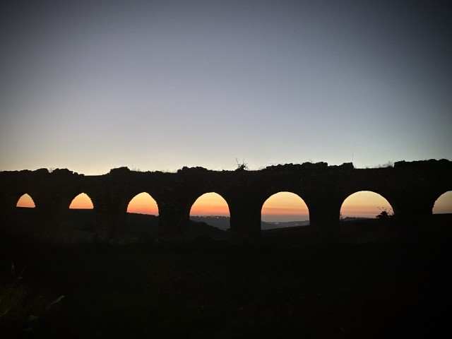 Tramonto su Acquedotto delle Arcatelle
