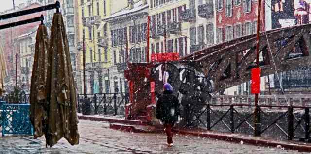 Quando a Milano nevica, nevica davvero