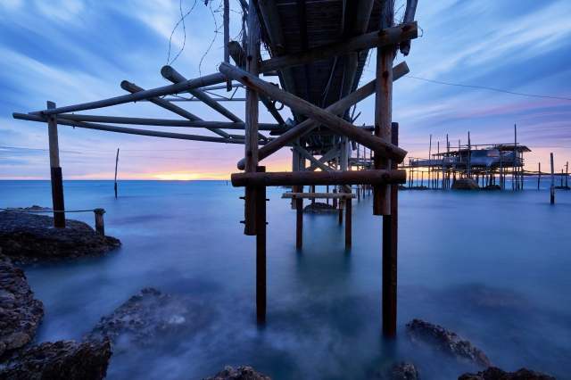 L'ora blu sul trabocco