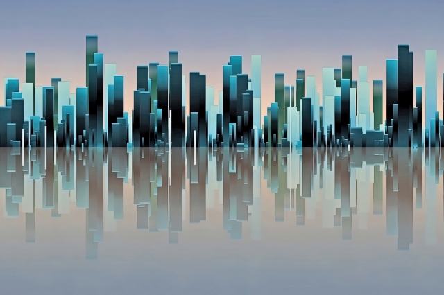 Skyline allo specchio · uboldo