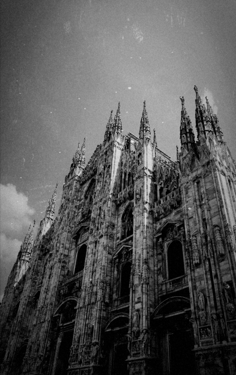 Milano, Duomo foto stile vintage