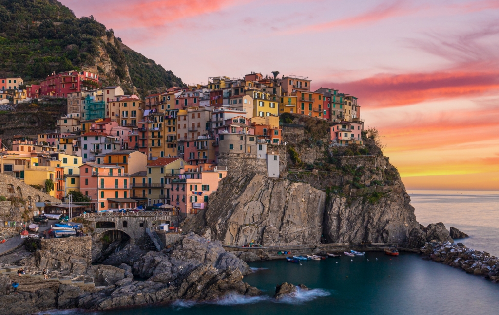 Tramonto a Manarola