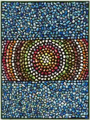 circoli colorati nel blu