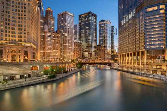 Chicago downtown all’ora blu
