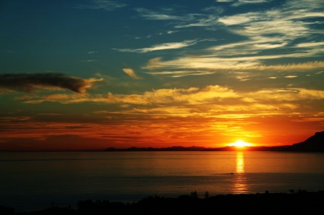 Tramonto sul mare