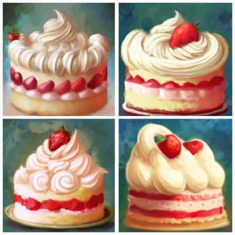 torta alla panna montata fragola