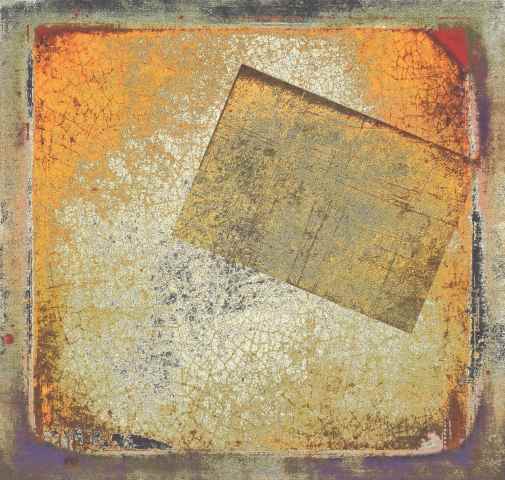 Astratto artistico screpolato arancione