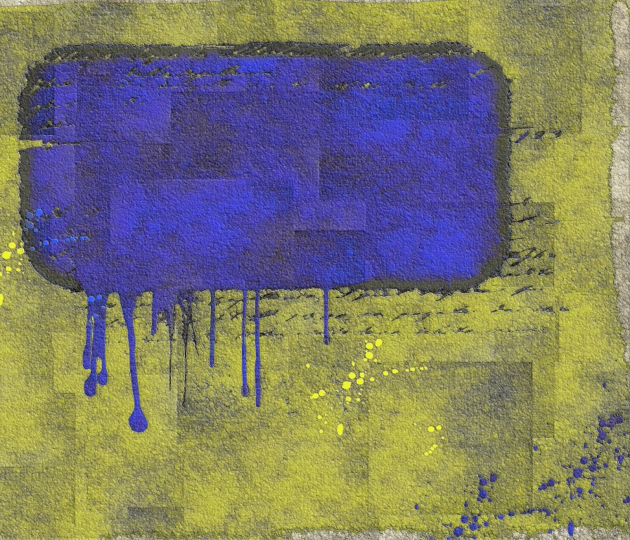 Astratto blu e giallo