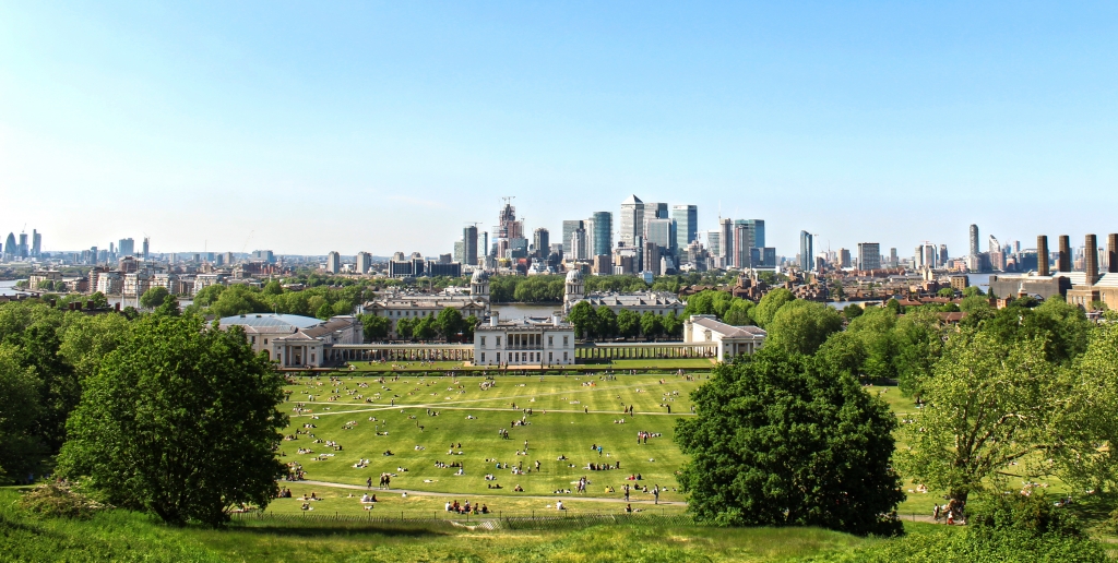 Greenwich Park - London skyline
