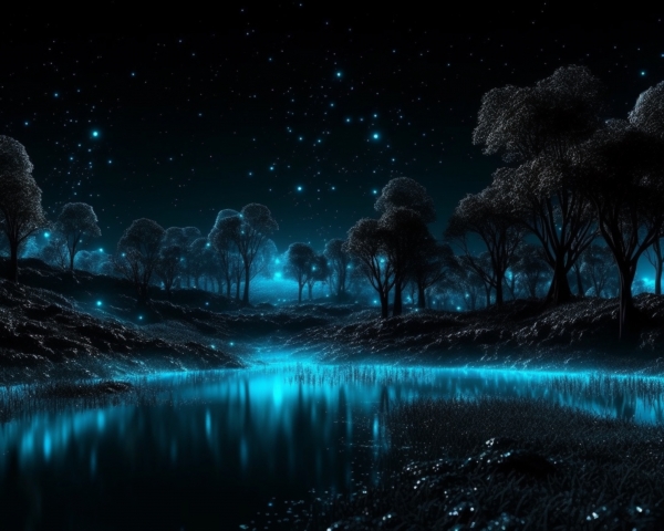 Natura glitter blu
