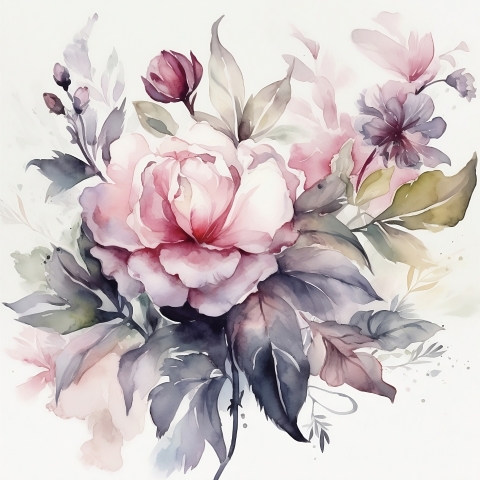 Flower watercolor