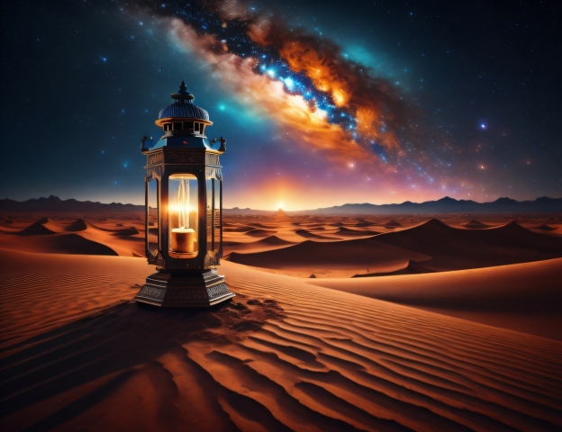 Lanterna nel deserto