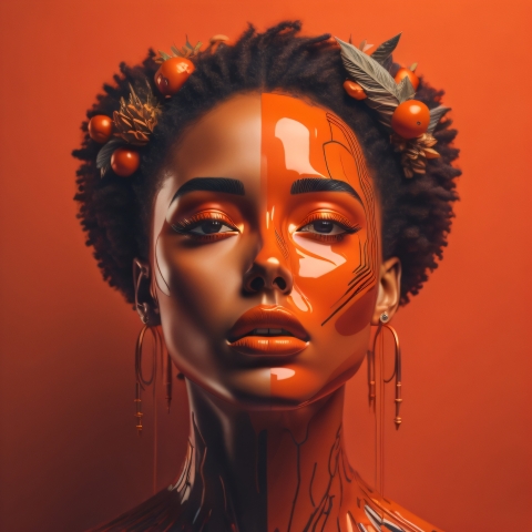 Orange woman