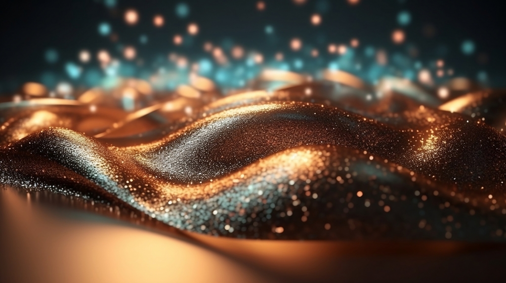 Astratto oro glitterato