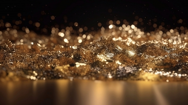 Astratto polvere d’oro
