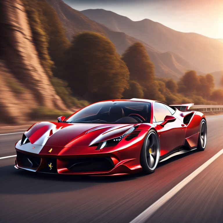 Auto sportiva super car