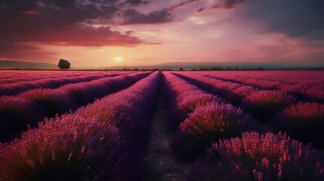 Campo di fiori di lavanda