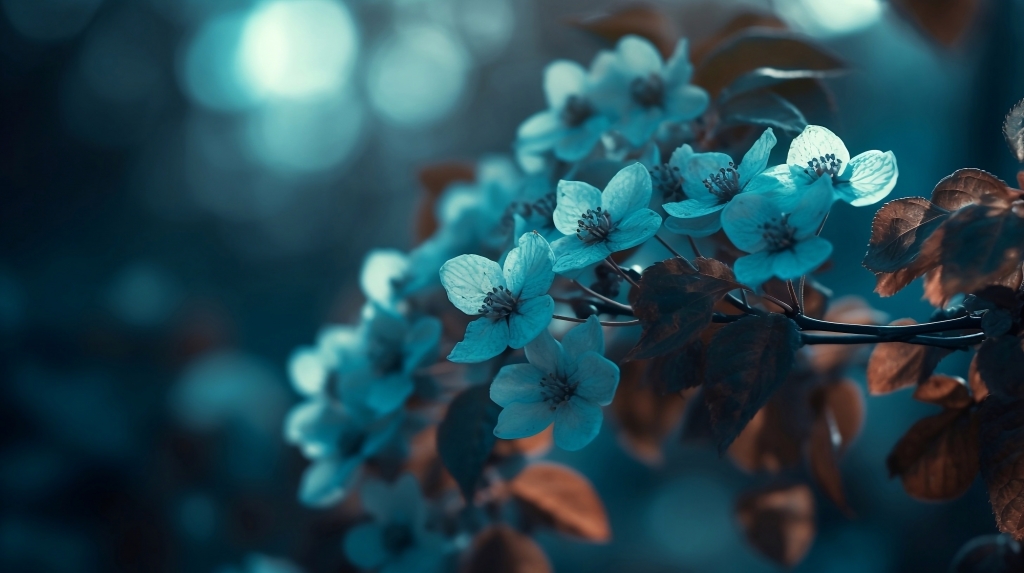 Piccoli fiori blu
