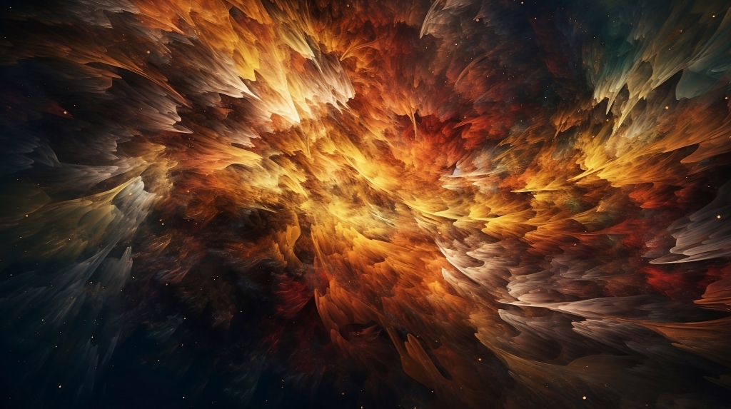 Astratto di fiamme