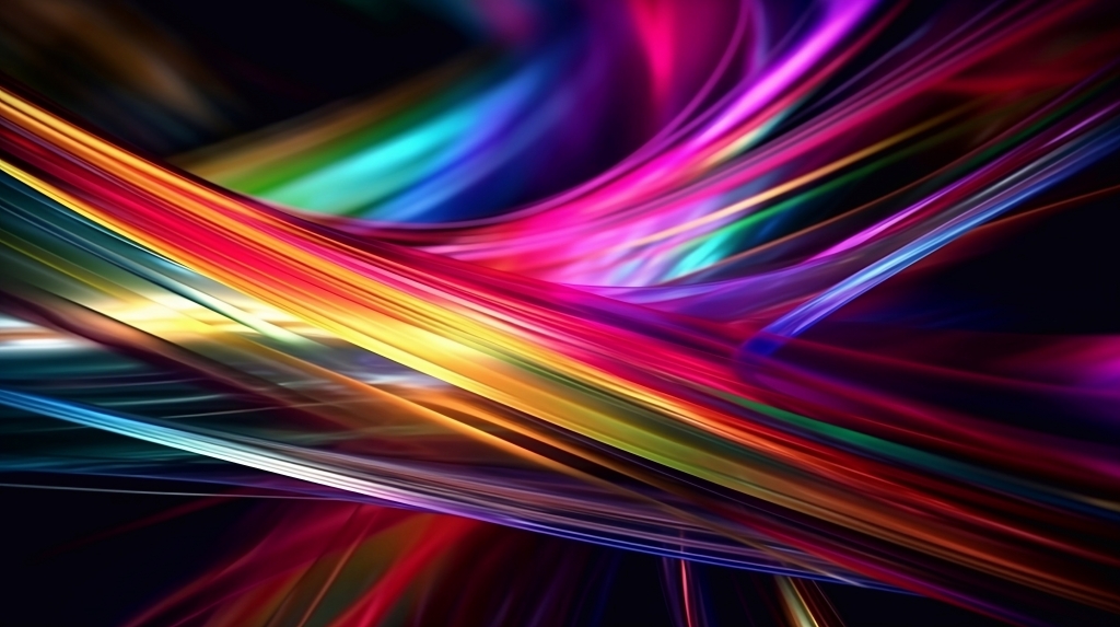 Fasci di luce colorata