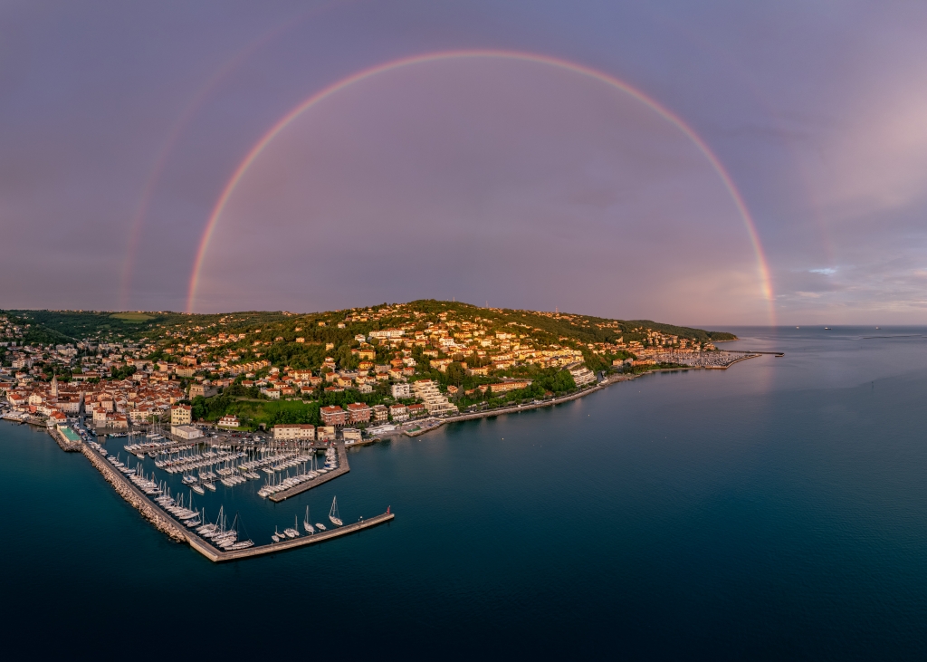 Doppio arcobaleno a Muggia