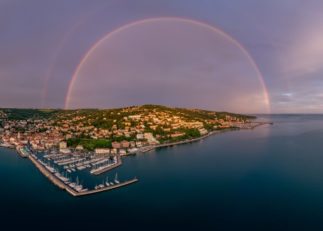 Doppio arcobaleno a Muggia