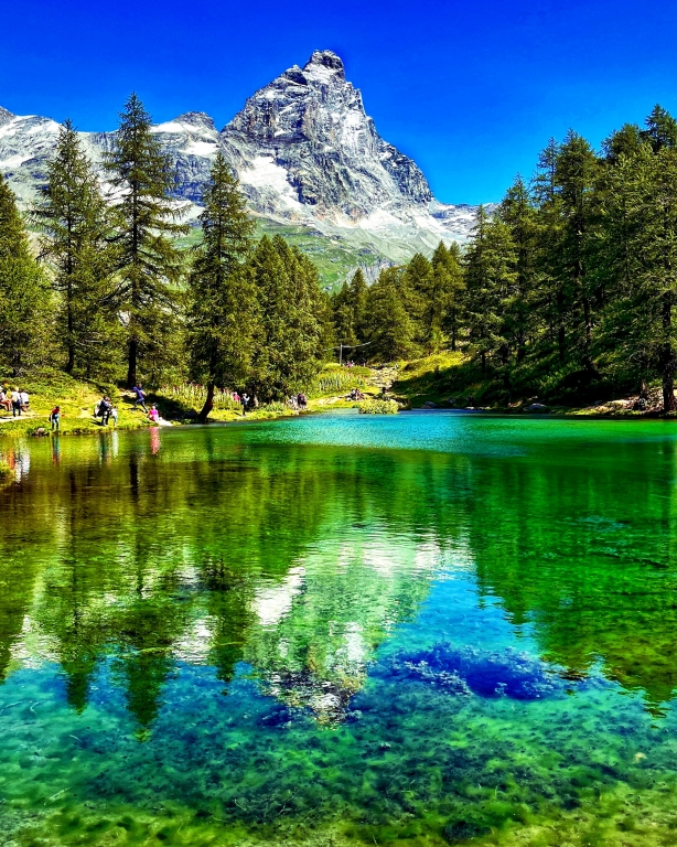 Cervino e Lago Blue