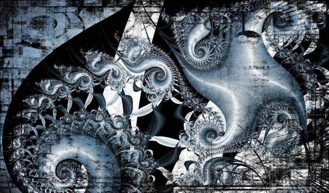 Fractwork in blue n.1